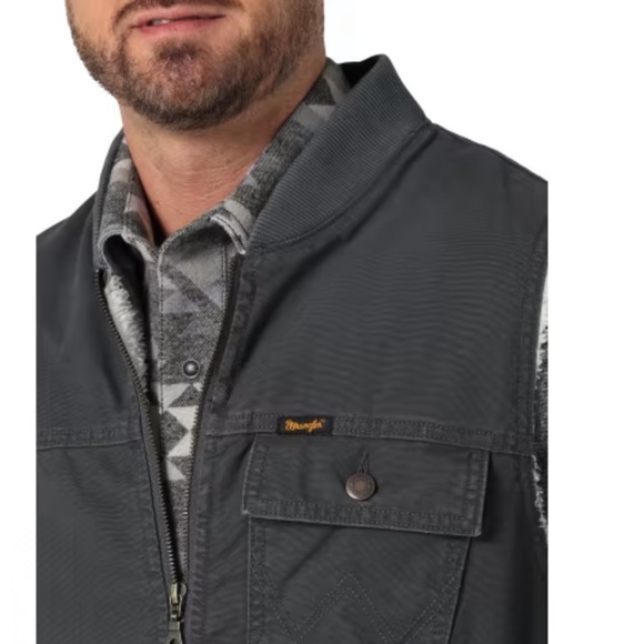 Wrangler Workwear Men's Quilted Utility Duck Work Vest Size : Small ( 34… - Picture 7 of 10